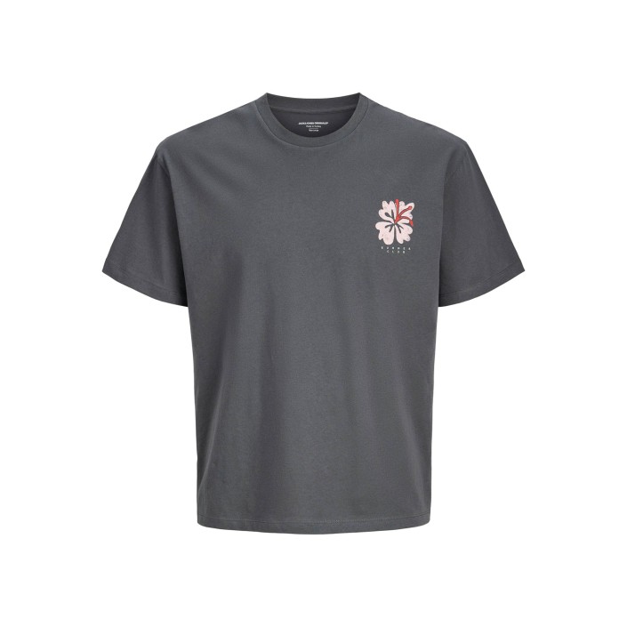 JACK&JONES ORIGINALS JORTROPIC SUMMER TEE SS STYD SS25 Dark Shadow | Freewear JORTROPIC SUMMER TEE SS STYD SS25 - www.freewear.nl - Freewear