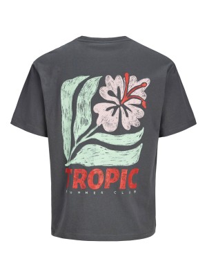 JACK&JONES ORIGINALS JORTROPIC SUMMER TEE SS STYD SS25 Dark Shadow | Freewear JORTROPIC SUMMER TEE SS STYD SS25 - www.freewear.nl - Freewear