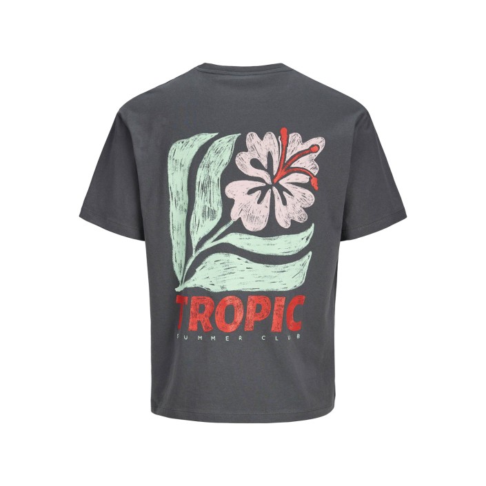JACK&JONES ORIGINALS JORTROPIC SUMMER TEE SS STYD SS25 Dark Shadow | Freewear JORTROPIC SUMMER TEE SS STYD SS25 - www.freewear.nl - Freewear