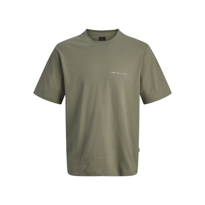 JACK%JONES PREMIUM JPRBLAOWEN SS BRANDING TEE SN Smokey Olive | Freewear JPRBLAOWEN SS BRANDING TEE SN - www.freewear.nl - Freewear