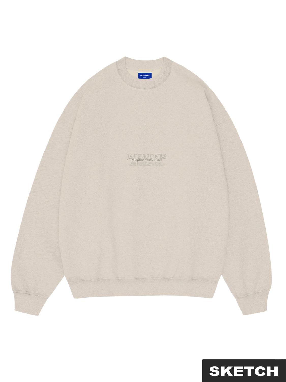 Jack and Jones Jorbleecker Aop Box Sweat Crew Neck
