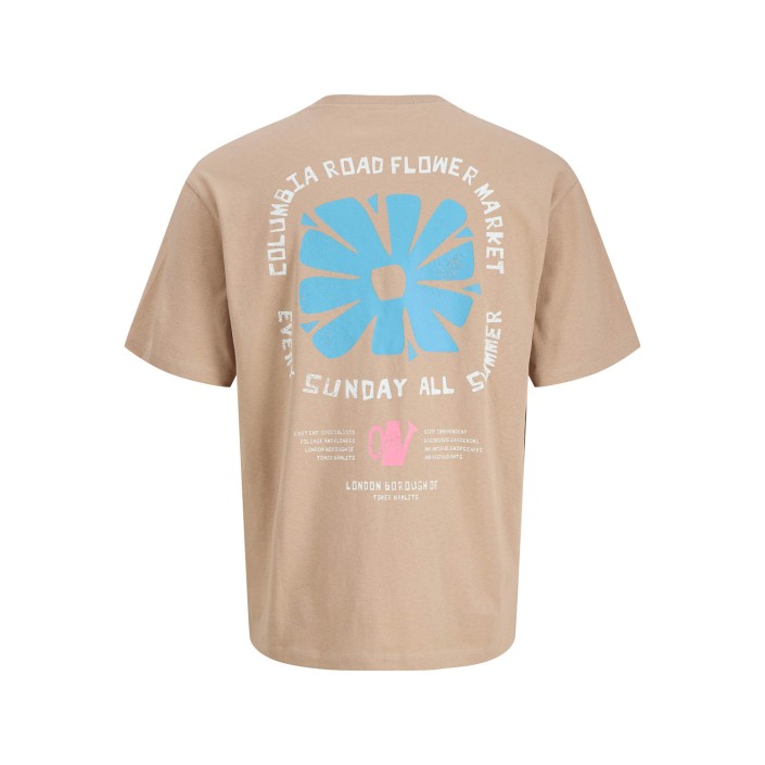 jack en jones boys JORFLOWER MARKET TEE SS STYD SS25 J: Stucco | Freewear JORFLOWER MARKET TEE SS STYD SS25 J: - www.freewear.nl - Freewear