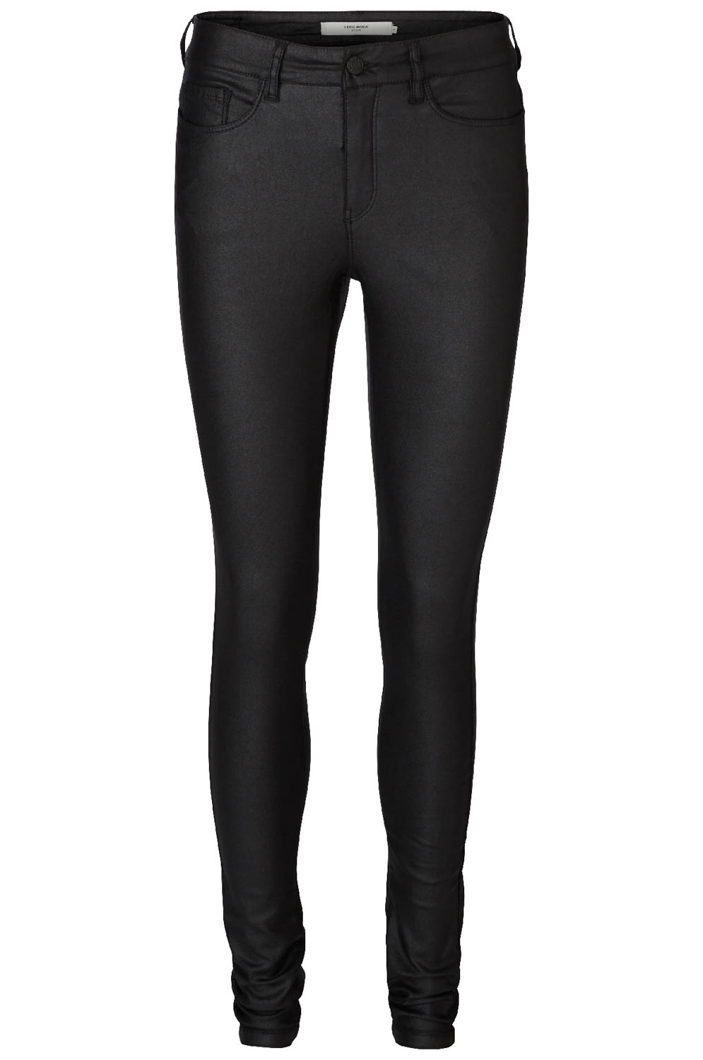 VERO MODA VMSEVEN NW SS SMOOTH COATED PANTS NOOS Dames Broek - Maat XS