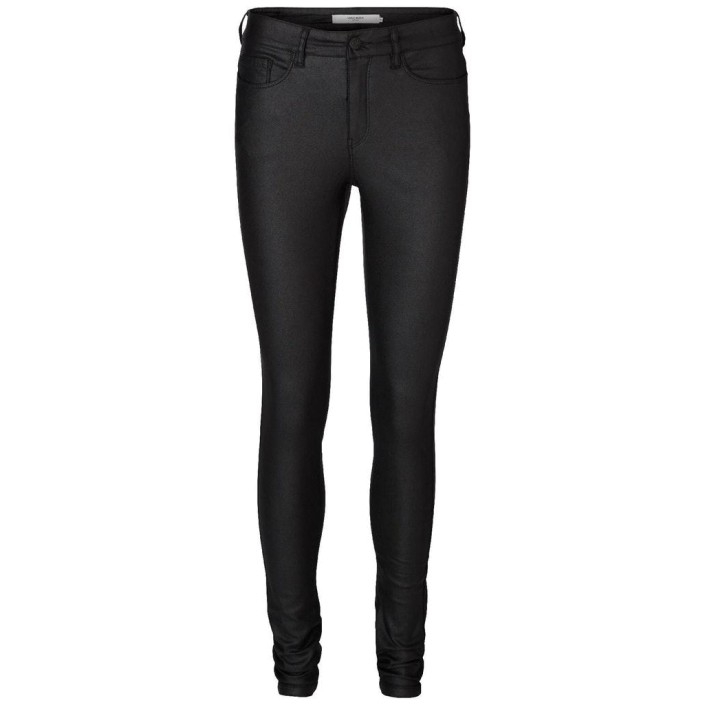 Vero Moda VMSEVEN NW SS SMOOTH COATED PANTS N Black/COATED | Freewear VMSEVEN NW SS SMOOTH COATED PANTS N - www.freewear.nl - Freewear