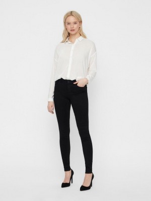 Vero Moda VMSEVEN NW S SHAPE UP JEANS VI506 N Black | Freewear VMSEVEN NW S SHAPE UP JEANS VI506 N - www.freewear.nl - Freewear