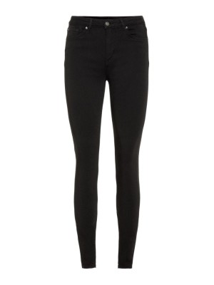 Vero Moda VMLUX NW SUPER SLIM JEANS BA037 NOO Black | Freewear VMLUX NW SUPER SLIM JEANS BA037 NOO - www.freewear.nl - Freewear