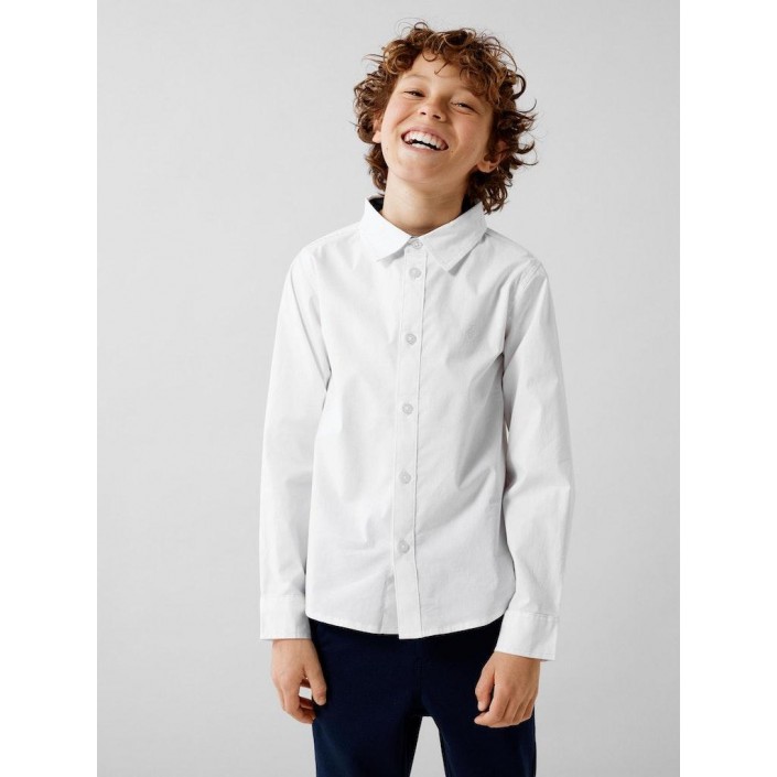 NAME IT KIDS NKMNEWSA LS SHIRT NOOS Bright White | Freewear NKMNEWSA LS SHIRT NOOS - www.freewear.nl - Freewear