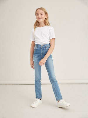 NAME IT KIDS NKFPOLLY DNMTRILLAS 2460 HW BO PANT: Medium Blue Denim | Freewear NKFPOLLY DNMTRILLAS 2460 HW BO PANT: - www.freewear.nl - Freewear