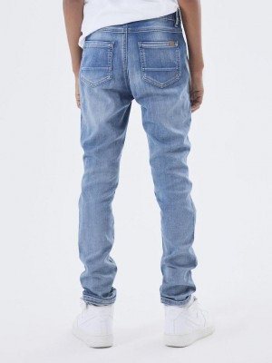 NAME IT KIDS NKMRYAN SLIM SWE JEANS 3370-TH NOOS Light Blue Denim | Freewear NKMRYAN SLIM SWE JEANS 3370-TH NOOS - www.freewear.nl - Freewear