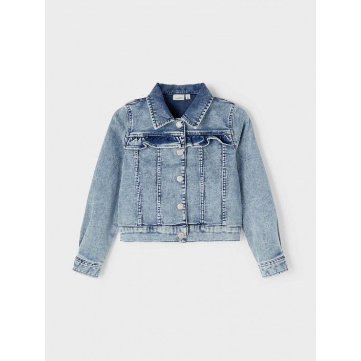 NAME IT KIDS NKFTALLI DNM1677 SWE JACKET NOOS Light Blue Denim | Freewear NKFTALLI DNM1677 SWE JACKET NOOS - www.freewear.nl - Freewear