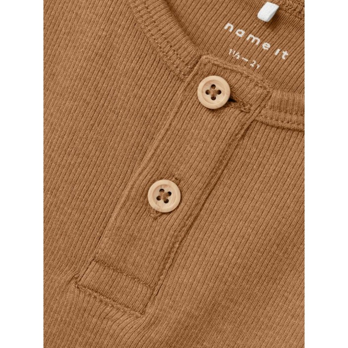 NAME IT MINI NMMKAB LS SLIM TOP Almond | Freewear NMMKAB LS SLIM TOP - www.freewear.nl - Freewear