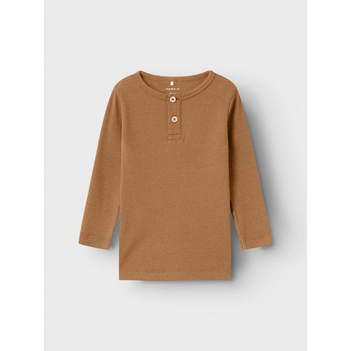 NAME IT MINI NMMKAB LS SLIM TOP Almond | Freewear NMMKAB LS SLIM TOP - www.freewear.nl - Freewear