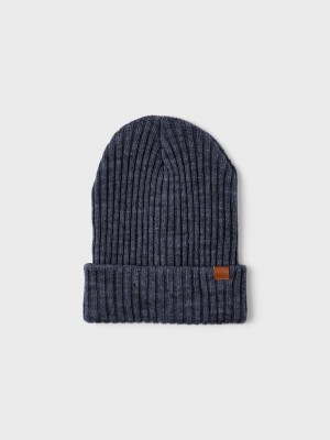 NAME IT KIDS NKNMILAN KNIT HAT2 NOOS Dark Sapphire | Freewear NKNMILAN KNIT HAT2 NOOS - www.freewear.nl - Freewear