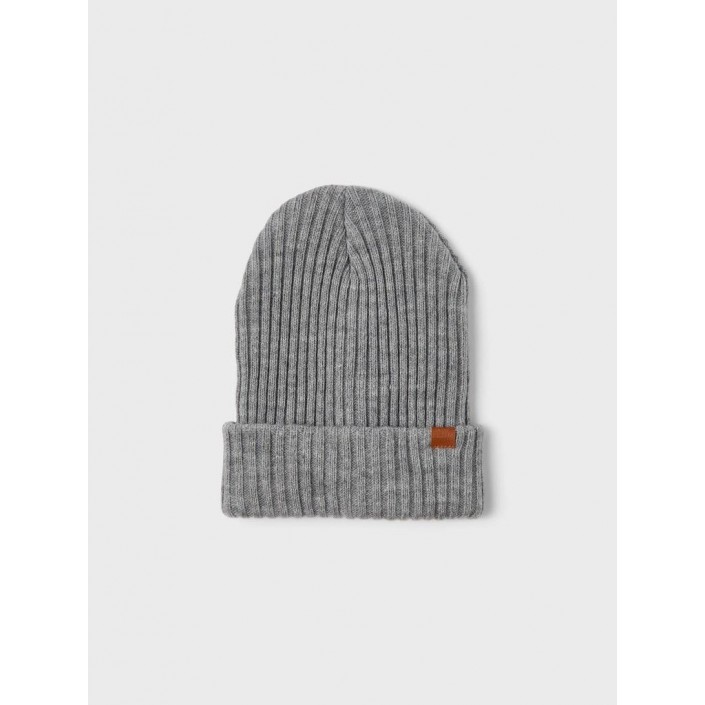 NAME IT KIDS NKNMILAN KNIT HAT2 NOOS Grey Melange | Freewear NKNMILAN KNIT HAT2 NOOS - www.freewear.nl - Freewear