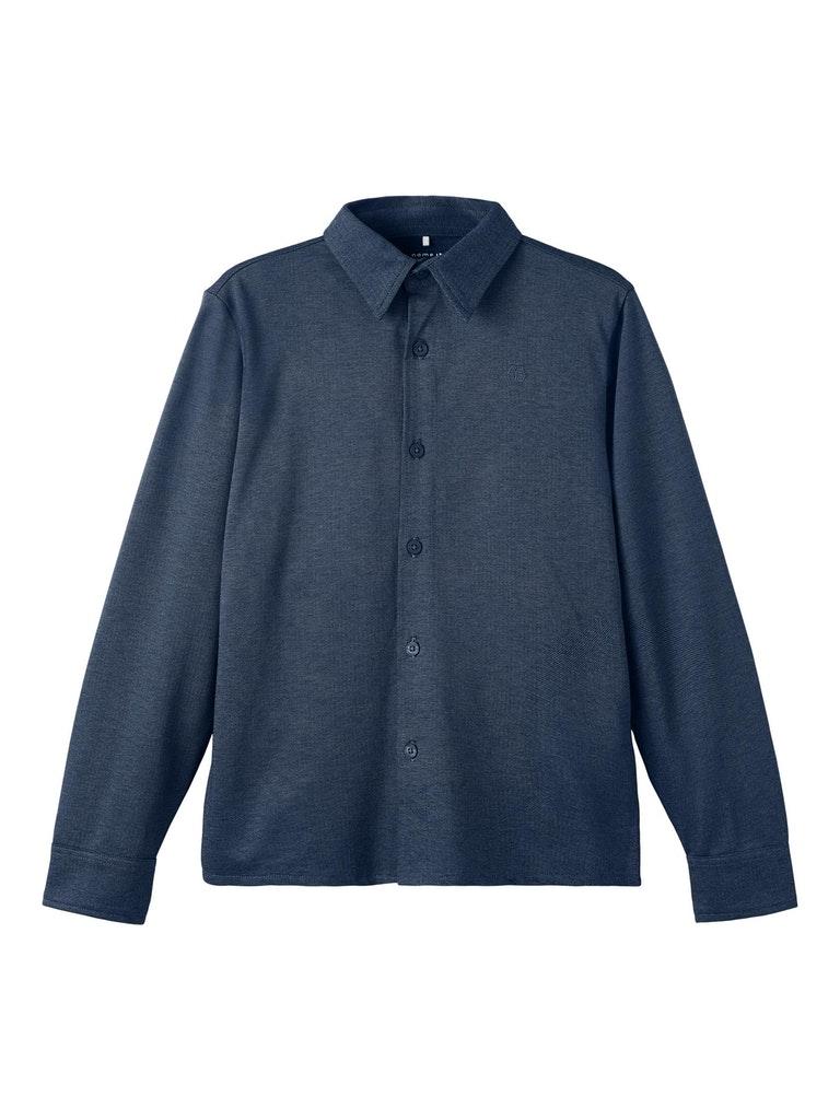 Name It Overhemd Nkmnebron Ls Shirt Noos 13208580 Sargosso Sea