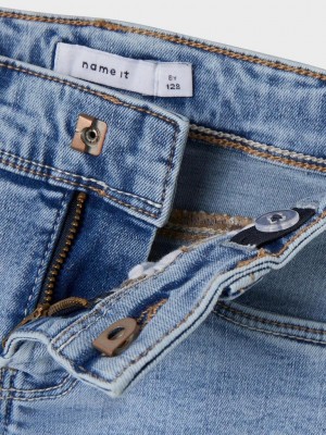 NAME IT KIDS NKFPOLLY SKINNY BOOT JEANS 1142-AU : Light Blue Denim | Freewear NKFPOLLY SKINNY BOOT JEANS 1142-AU : - www.freewear.nl - Freewear