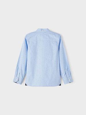NAME IT KIDS NKMRIZA LS SHIRT R Serenity/DOTS | Freewear NKMRIZA LS SHIRT R - www.freewear.nl - Freewear
