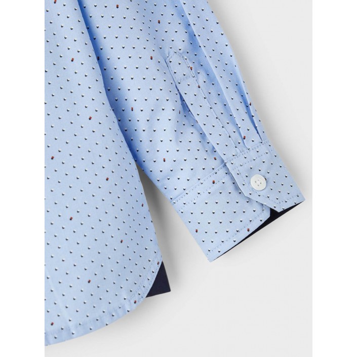 NAME IT KIDS NKMRIZA LS SHIRT R Serenity/DOTS | Freewear NKMRIZA LS SHIRT R - www.freewear.nl - Freewear