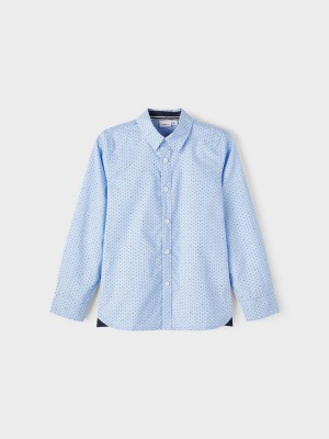 NAME IT KIDS NKMRIZA LS SHIRT R Serenity/DOTS | Freewear NKMRIZA LS SHIRT R - www.freewear.nl - Freewear