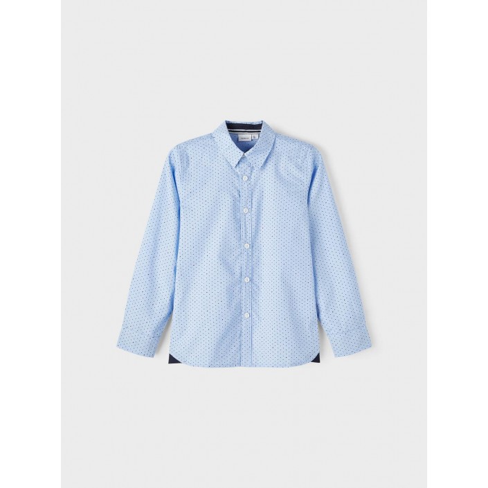 NAME IT KIDS NKMRIZA LS SHIRT R Serenity/DOTS | Freewear NKMRIZA LS SHIRT R - www.freewear.nl - Freewear