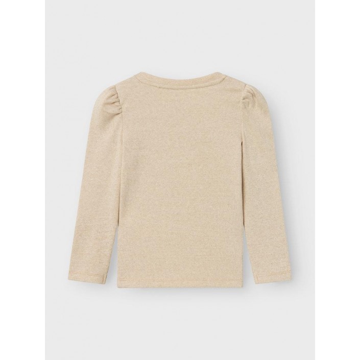 NAME IT MINI NMFSICLO LS TOP Gilded Beige | Freewear NMFSICLO LS TOP - www.freewear.nl - Freewear