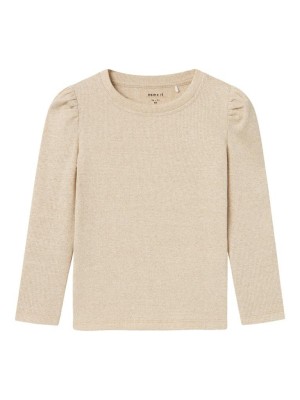 NAME IT MINI NMFSICLO LS TOP Gilded Beige | Freewear NMFSICLO LS TOP - www.freewear.nl - Freewear