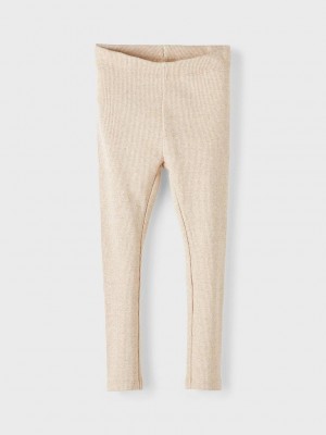 NAME IT MINI NMFSICLO LEGGING Gilded Beige | Freewear NMFSICLO LEGGING - www.freewear.nl - Freewear
