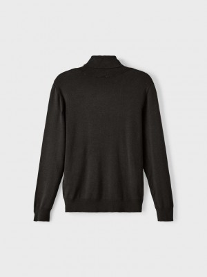 NAME IT KIDS NKMRALOSO LS ROLLNECK KNIT Black | Freewear NKMRALOSO LS ROLLNECK KNIT - www.freewear.nl - Freewear