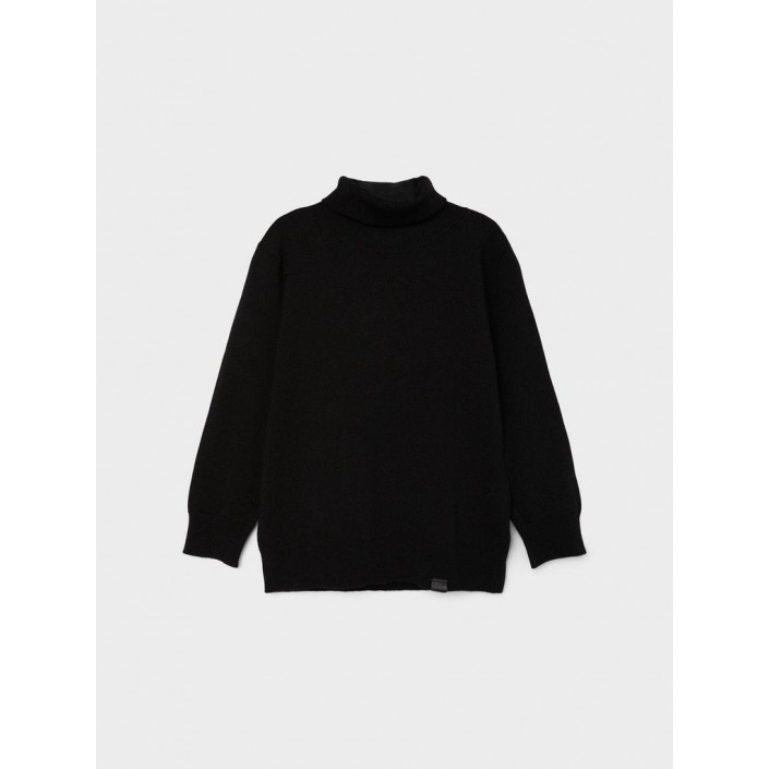 NAME IT MINI NMMRALOSO LS ROLLNECK KNIT Black | Freewear NMMRALOSO LS ROLLNECK KNIT - www.freewear.nl - Freewear