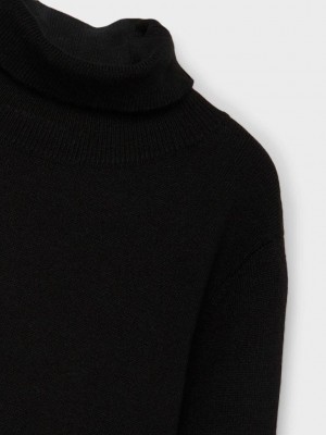 NAME IT MINI NMMRALOSO LS ROLLNECK KNIT Black | Freewear NMMRALOSO LS ROLLNECK KNIT - www.freewear.nl - Freewear