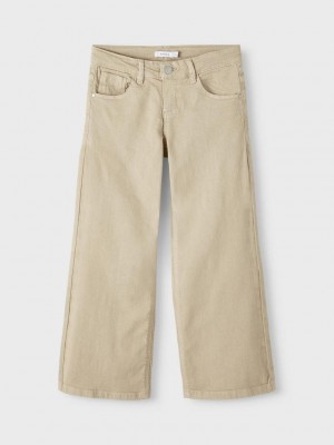 NAME IT KIDS NKFROSE WIDE TWI PANT 1115-TP NOOS Safari | Freewear NKFROSE WIDE TWI PANT 1115-TP NOOS - www.freewear.nl - Freewear