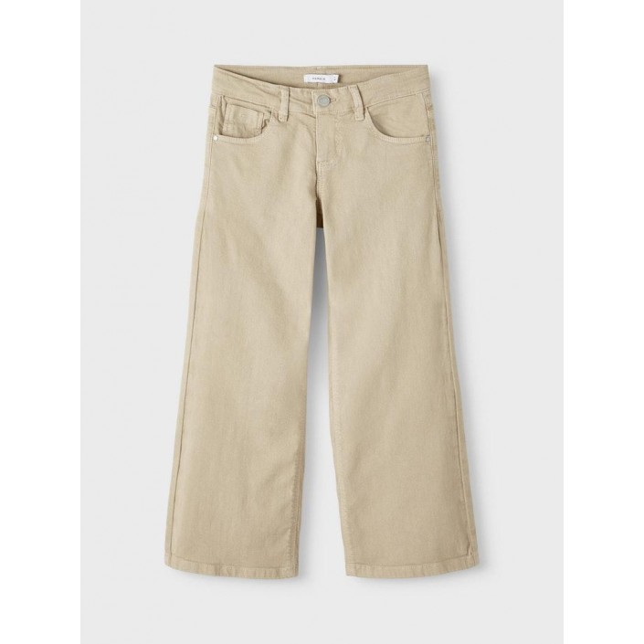 NAME IT KIDS NKFROSE WIDE TWI PANT 1115-TP NOOS Safari | Freewear NKFROSE WIDE TWI PANT 1115-TP NOOS - www.freewear.nl - Freewear