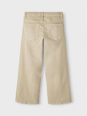 NAME IT KIDS NKFROSE WIDE TWI PANT 1115-TP NOOS Safari | Freewear NKFROSE WIDE TWI PANT 1115-TP NOOS - www.freewear.nl - Freewear