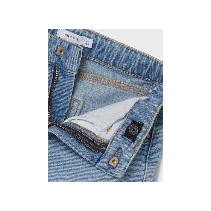 NAME IT KIDS NKFROSE HW WIDE JEANS 1411-TE NOOS Light Blue Denim | Freewear NKFROSE HW WIDE JEANS 1411-TE NOOS - www.freewear.nl - Freewear