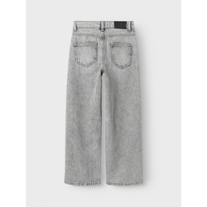 NAME IT KIDS NKFROSE HW WIDE JEANS 1411-TE NOOS Light Grey Denim | Freewear NKFROSE HW WIDE JEANS 1411-TE NOOS - www.freewear.nl - Freewear