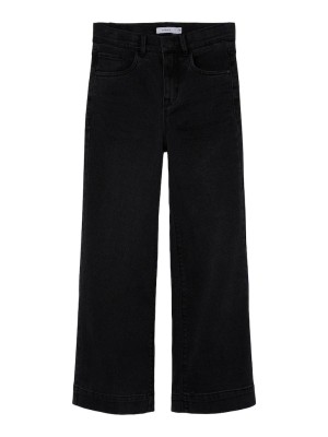 NAME IT KIDS NKFROSE HW WIDE JEANS 1356-ON NOOS Black Denim | Freewear NKFROSE HW WIDE JEANS 1356-ON NOOS - www.freewear.nl - Freewear