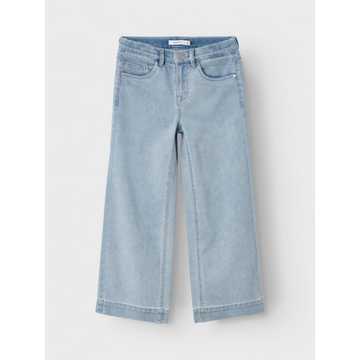 NAME IT KIDS NKFROSE HW WIDE JEANS 1356-ON NOOS Light Blue Denim | Freewear NKFROSE HW WIDE JEANS 1356-ON NOOS - www.freewear.nl - Freewear