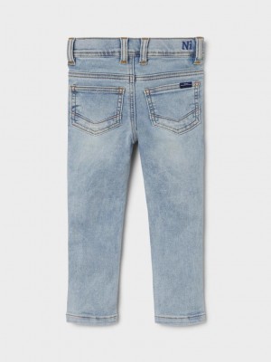 NAME IT MINI NMMTHEO XSLIM JEANS 1104-CL T Light Blue Denim | Freewear NMMTHEO XSLIM JEANS 1104-CL T - www.freewear.nl - Freewear