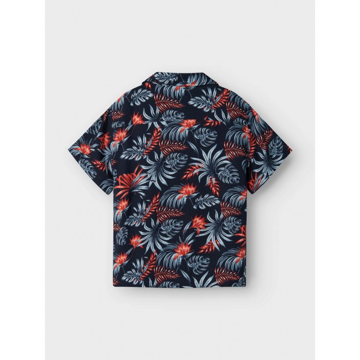 NAME IT KIDS NKMFERANE SS SHIRT BOX Navy Blazer | Freewear NKMFERANE SS SHIRT BOX - www.freewear.nl - Freewear