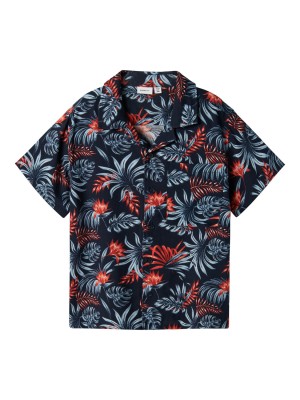 NAME IT KIDS NKMFERANE SS SHIRT BOX Navy Blazer | Freewear NKMFERANE SS SHIRT BOX - www.freewear.nl - Freewear