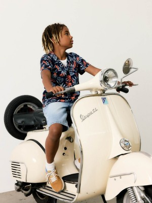 NAME IT KIDS NKMFERANE SS SHIRT BOX Navy Blazer | Freewear NKMFERANE SS SHIRT BOX - www.freewear.nl - Freewear