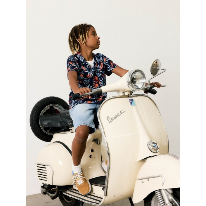 NAME IT KIDS NKMFERANE SS SHIRT BOX Navy Blazer | Freewear NKMFERANE SS SHIRT BOX - www.freewear.nl - Freewear