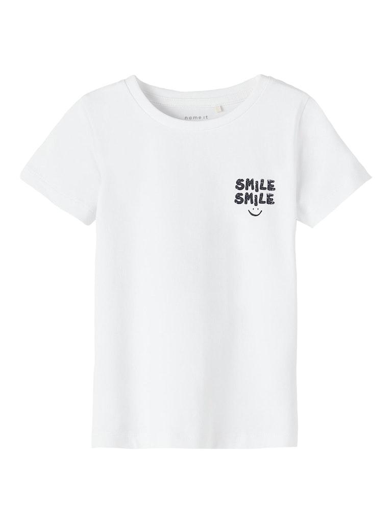 Name it t-shirt jongens - wit - NMMflorian - maat 86