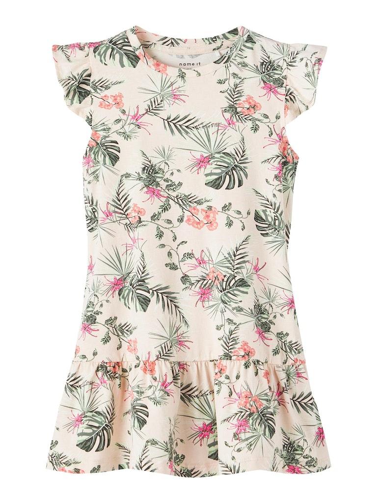 Name it jurk meisjes - roze - NMFflorence - maat 98