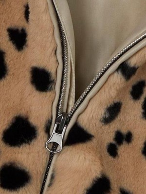 NAME IT MINI NMFMINDY FAUX FUR JACKET LEO Humus | Freewear NMFMINDY FAUX FUR JACKET LEO - www.freewear.nl - Freewear