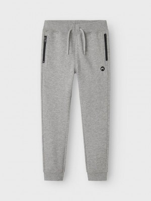 NAME IT KIDS NKMVIMO SWE PANT BRU NOOS Grey Melange | Freewear NKMVIMO SWE PANT BRU NOOS - www.freewear.nl - Freewear