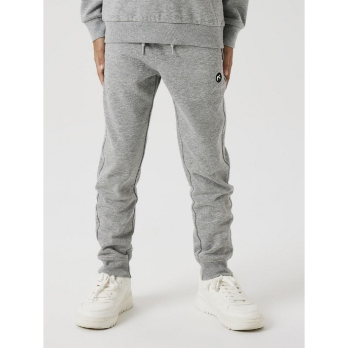 NAME IT KIDS NKMVIMO SWE PANT BRU NOOS Grey Melange | Freewear NKMVIMO SWE PANT BRU NOOS - www.freewear.nl - Freewear