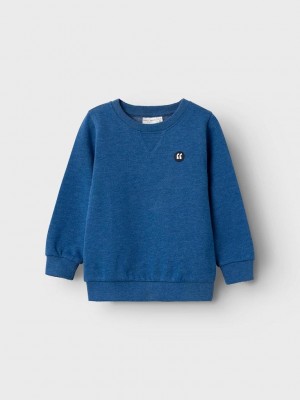 NAME IT MINI NMMVIMO LS SWEAT BRU NOOS True Blue | Freewear NMMVIMO LS SWEAT BRU NOOS - www.freewear.nl - Freewear