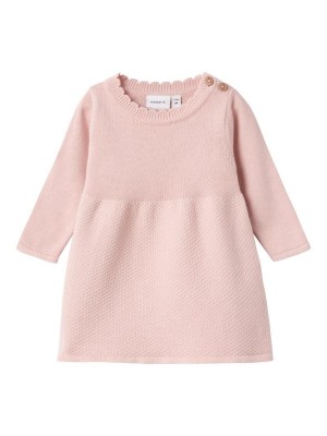 Name It NBFOSOLLI LS KNIT DRESS Rose Smoke | Freewear NBFOSOLLI LS KNIT DRESS - www.freewear.nl - Freewear