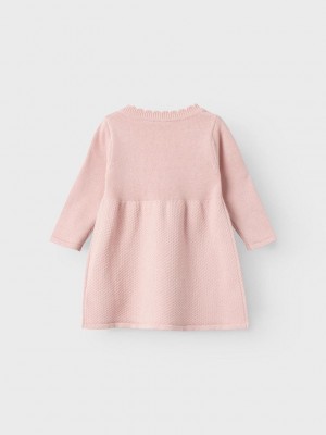 Name It NBFOSOLLI LS KNIT DRESS Rose Smoke | Freewear NBFOSOLLI LS KNIT DRESS - www.freewear.nl - Freewear